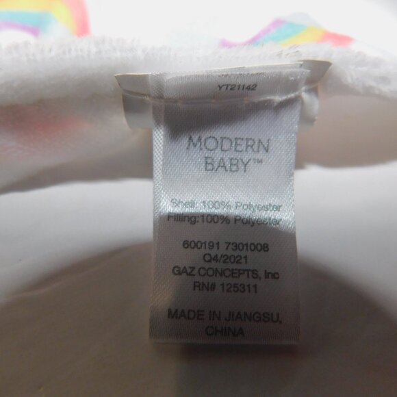 Modern Baby Plush Sheep lamb Rainbows Security Blanket Baby lovey Teether rattle - Picture 7 of 9